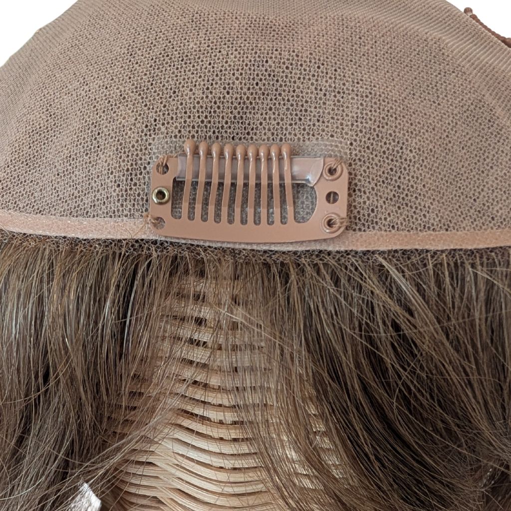 Full Topper, Dark Blonde, Remy Human Hair, Inside Front
