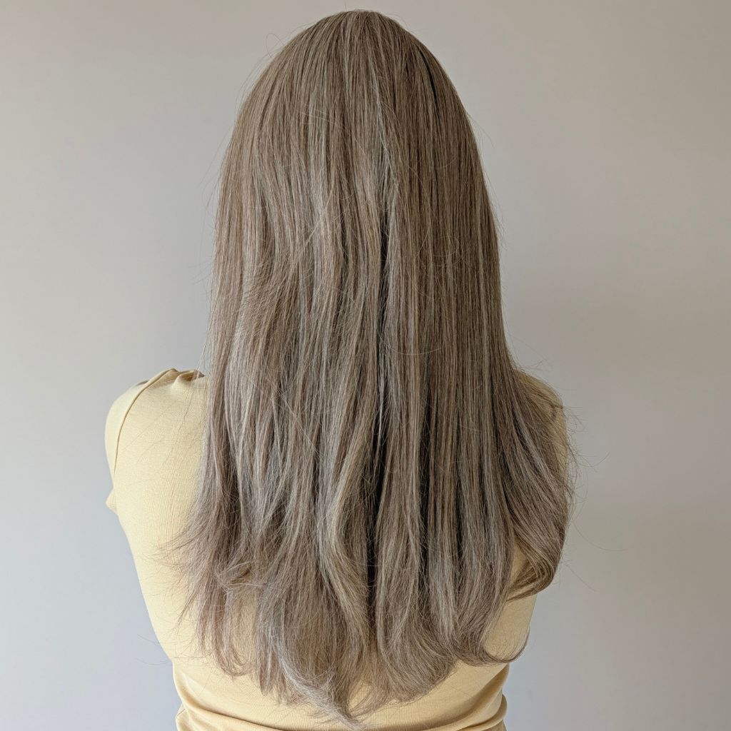 Headband Wig, Cream Blonde, Luxury Synthetic, back