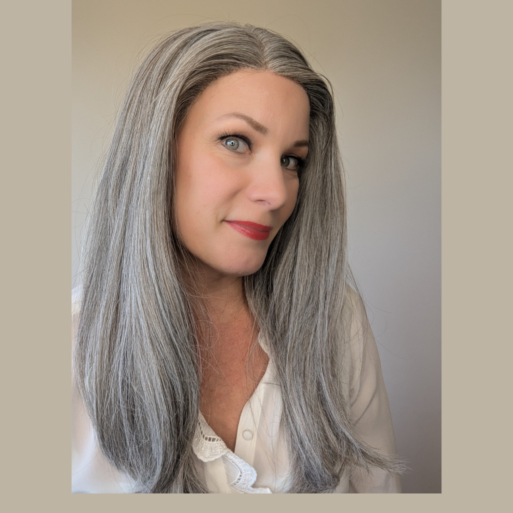 grey wig