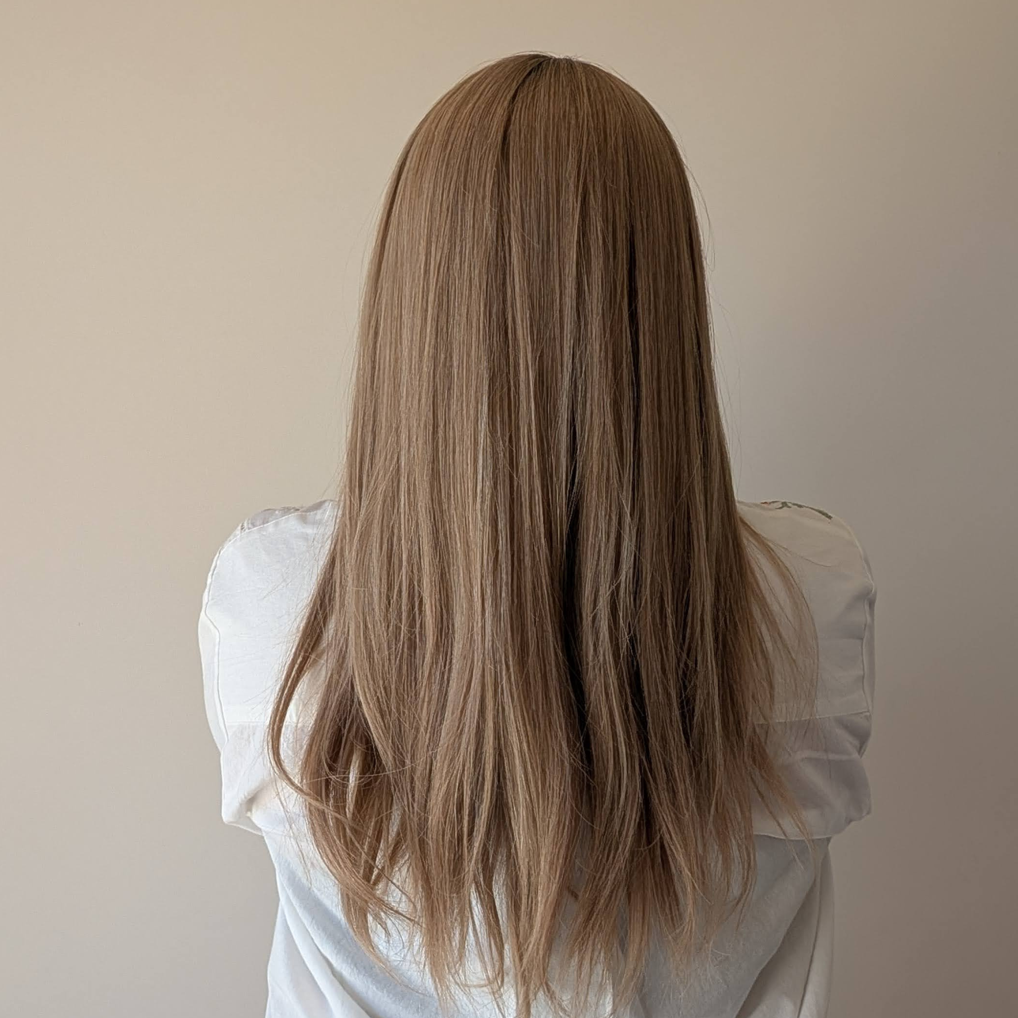 long headband wig dark blonde human hair