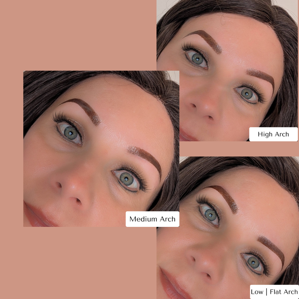 Temporary Eyebrow Tattoos Dark Brown