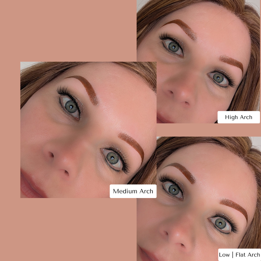 Temporary Eyebrow Tattoos Red