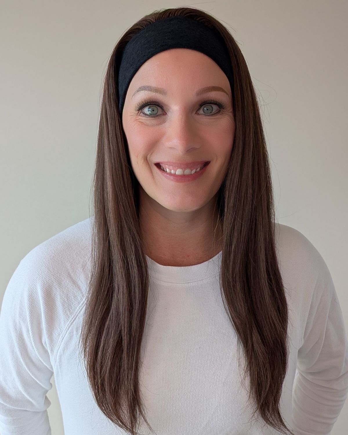 sport wig medium brown with blonde highlights