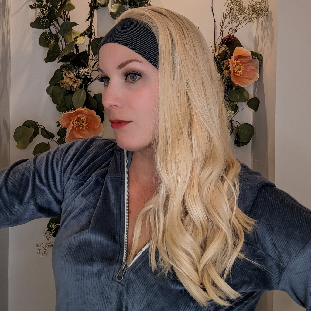 long headband wig, platinum blonde wig, human hair