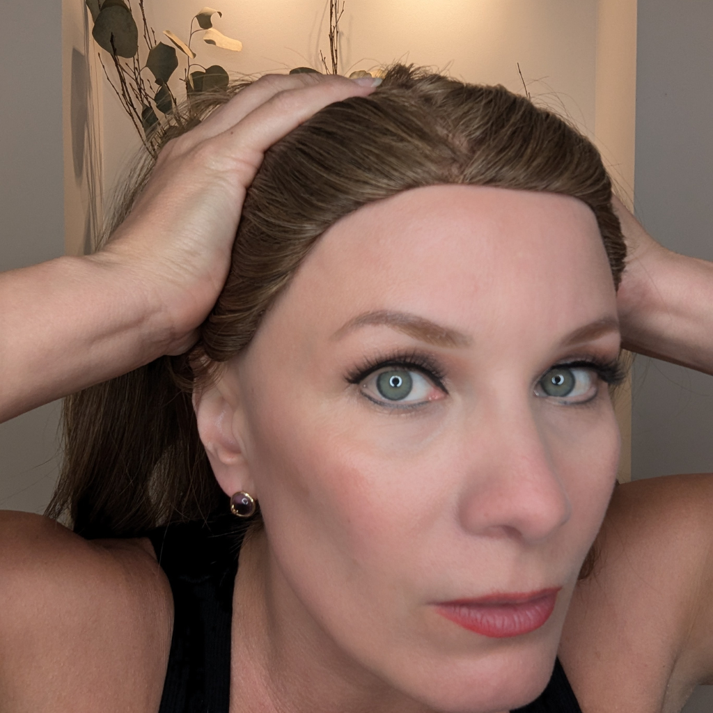 clipless hair topper front