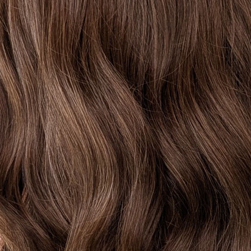 dark brown with blonde highlights heat friendly synthetic