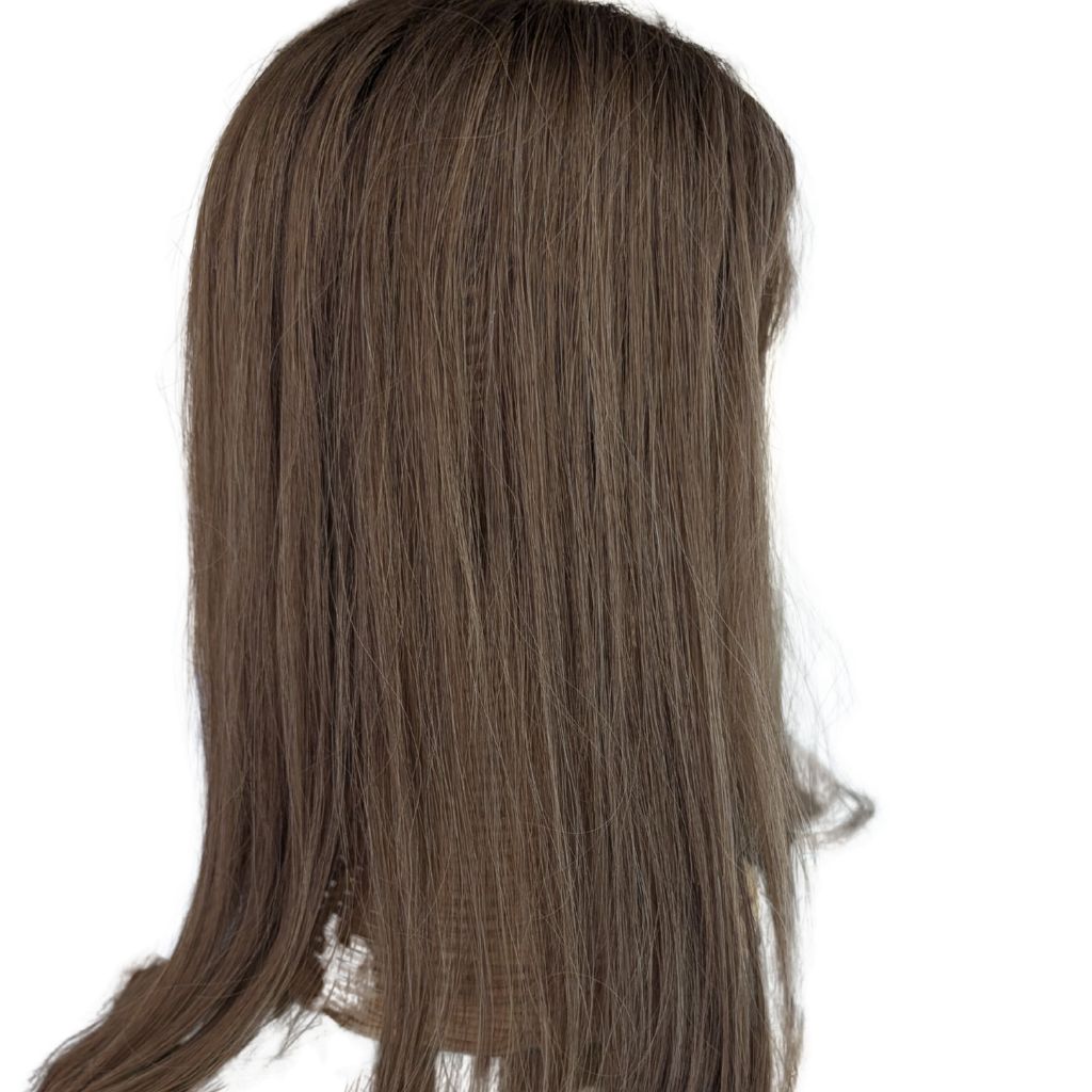 Full Topper, Bronde, Remy Human Hair, Side