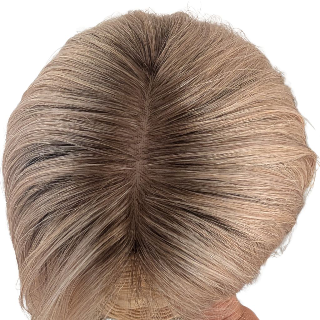 Full Topper, Cream Blonde, Remy Human Hair, Top