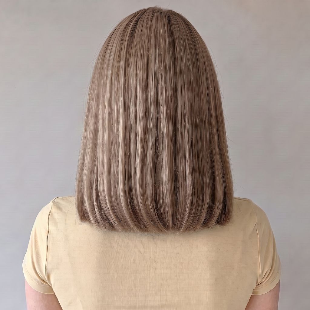 Headband Wig Bob Dark Blonde Luxury Synthetic Back