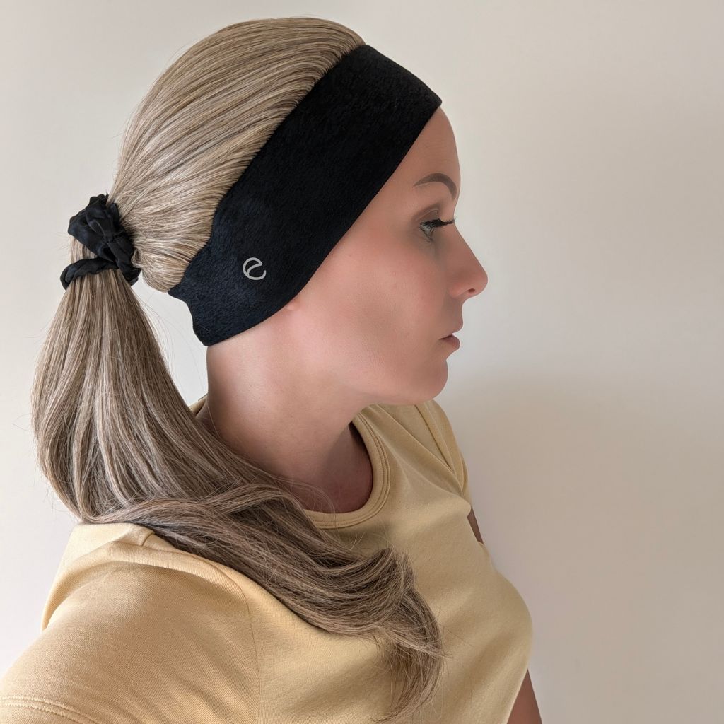 Headband Wig, Cream Blonde, Luxury Synthetic, side pony