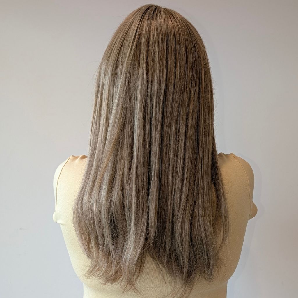 Headband Wig, Dark Blonde, Luxury Synthetic, Back