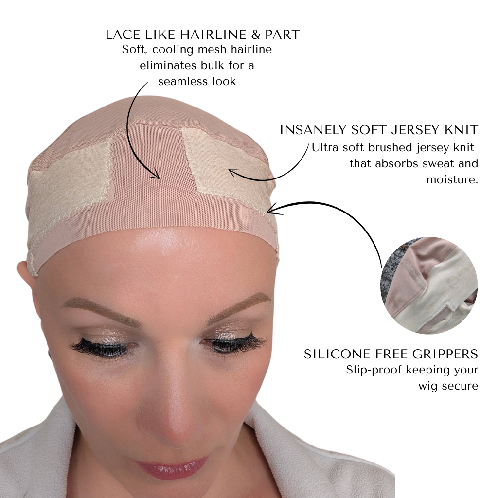 Lace Wig Grip Cap Beige
