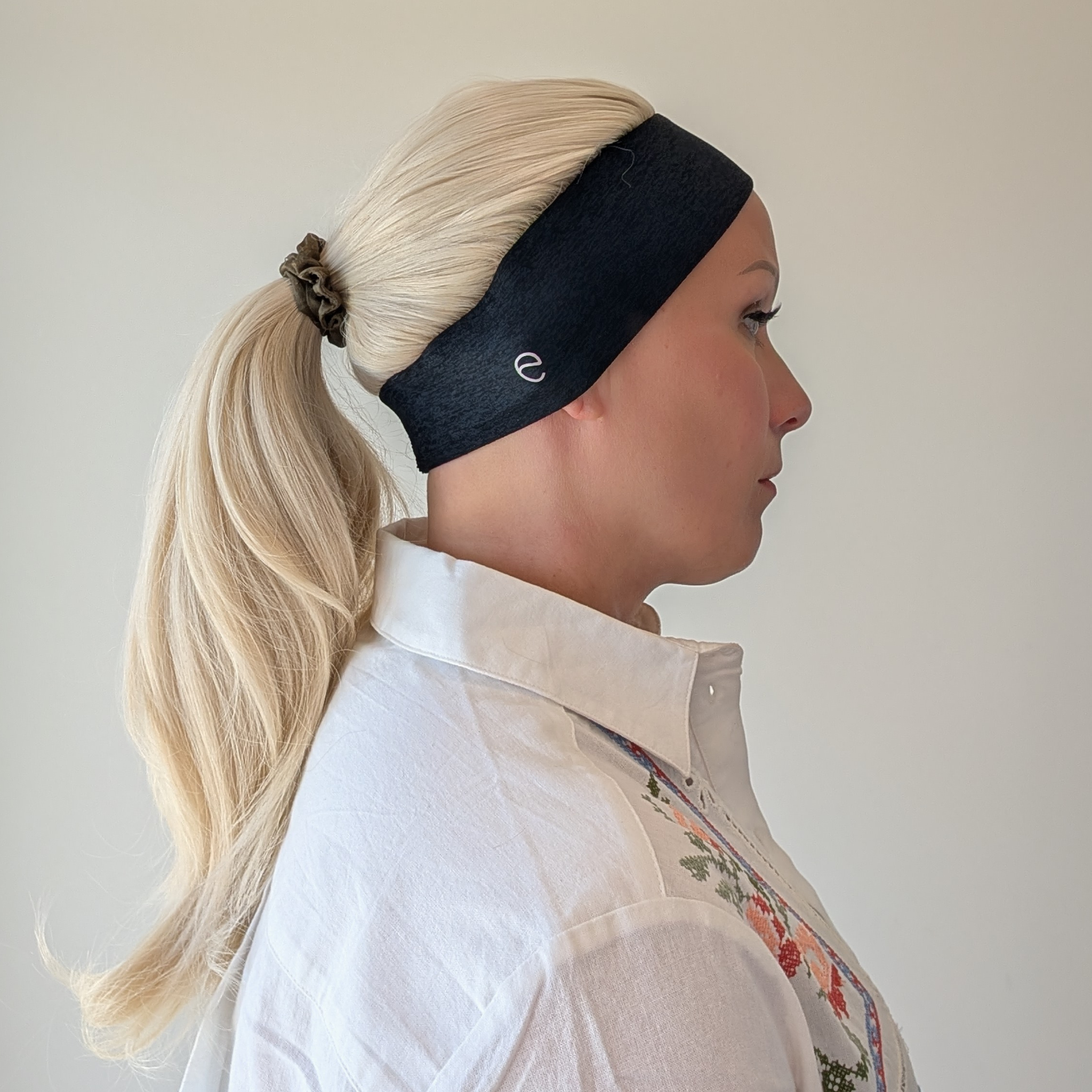 long headband wig white blonde luxury synthetic