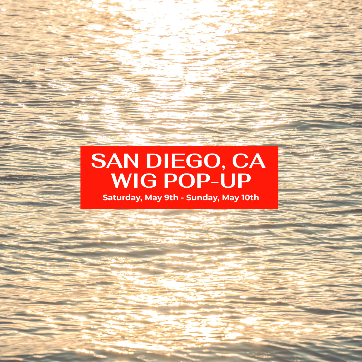 San Diego California Wig Pop Up Event