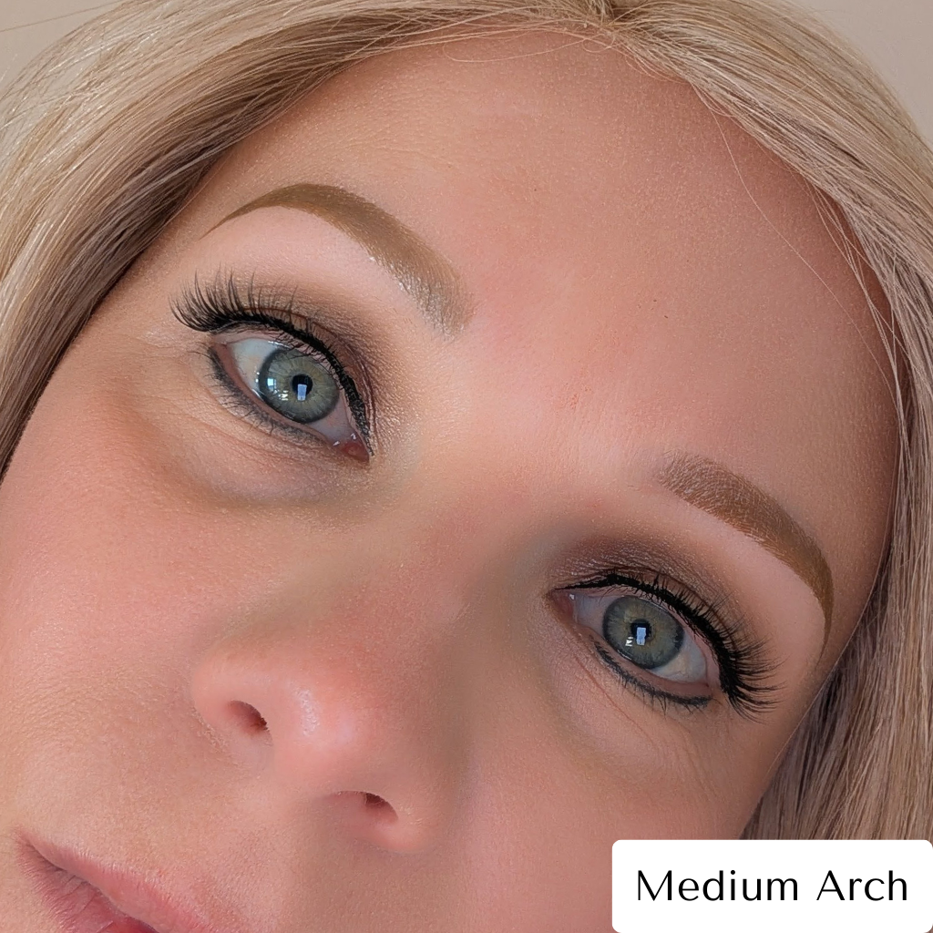 Temporary Eyebrow Tattoo Medium Arch Blonde