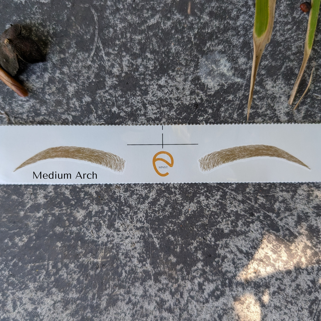 Temporary Eyebrow Tattoos Medium Arch Bronde