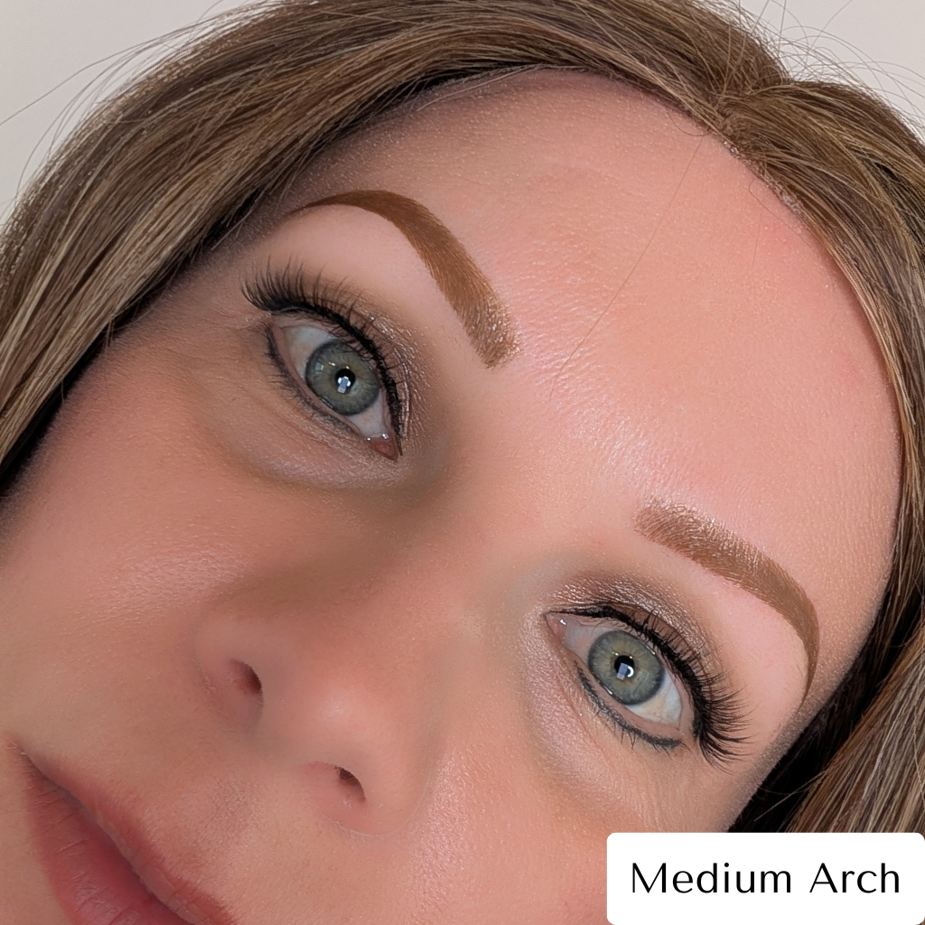 Temporary Eyebrow Tattoos Medium Arch Bronde