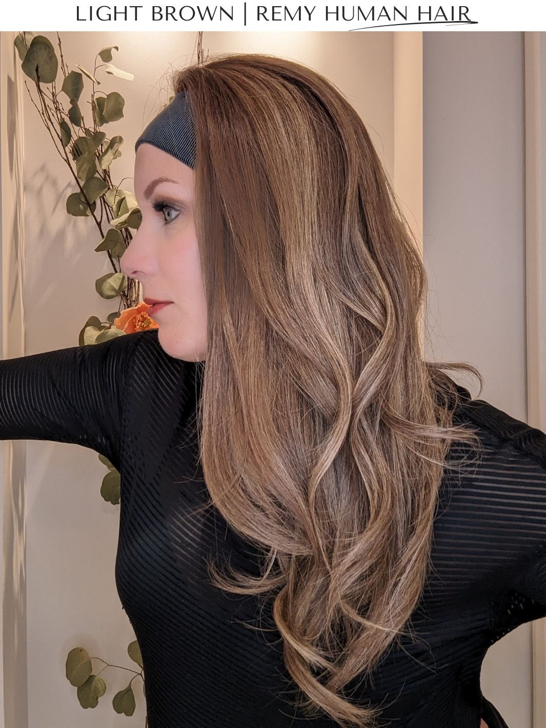 LONG HEADBAND WIG | LIGHT BROWN