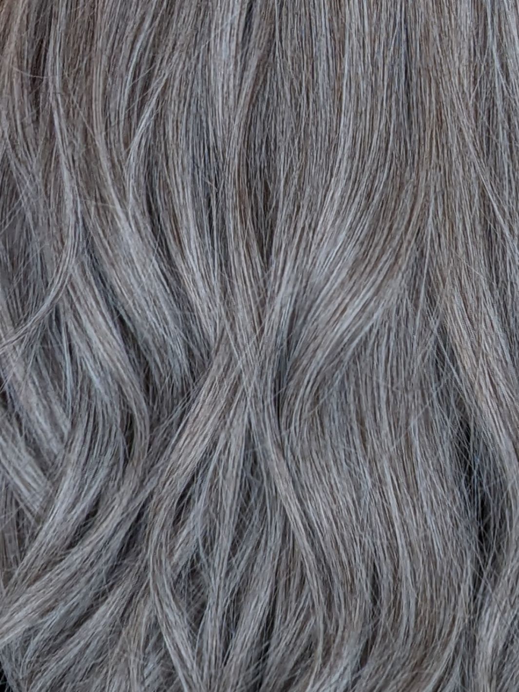 light grey human hair